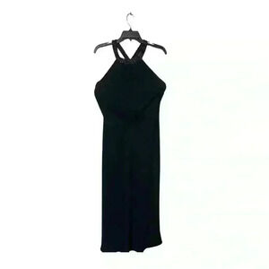 Jones New York Black Formal Maxi Evening Dress Sleeveless with Beading Size 8
